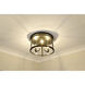 Payton 3 Light 15 inch Matte Black Flush Mount Ceiling Light